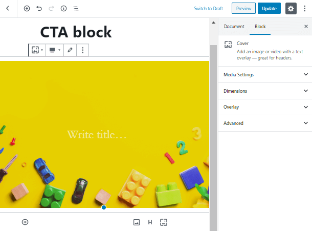 Call to Action WordPress Block 