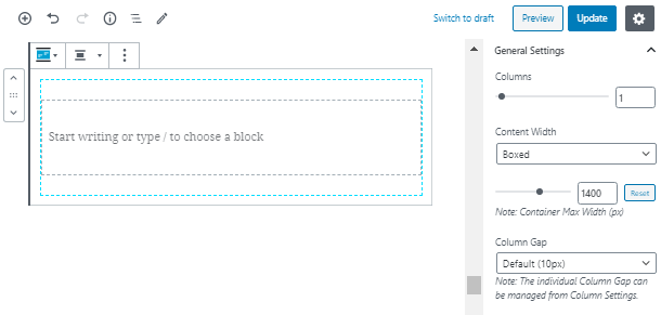 responsive columns in wordpress plugin