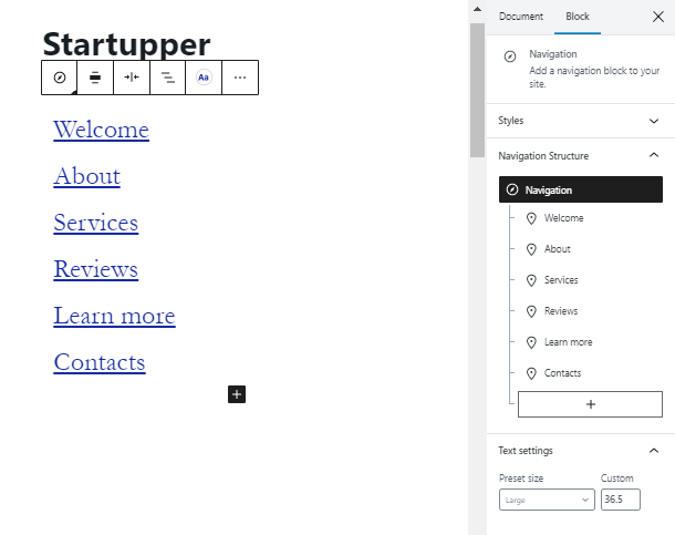 customize links Navigation Menu in WordPress  