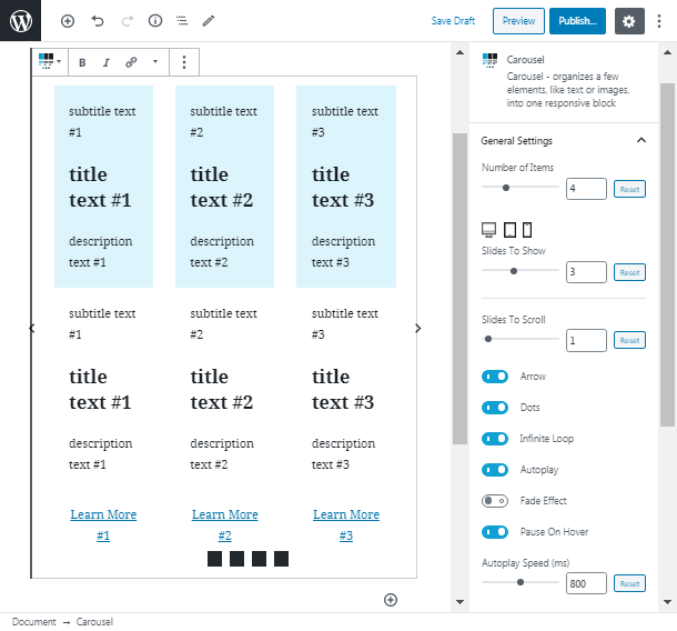 responsive image carousel