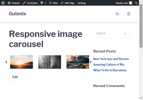 responsive image carousel