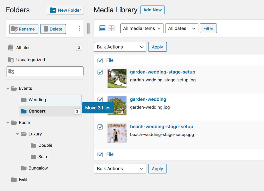 FileBird –  WordPress media library 