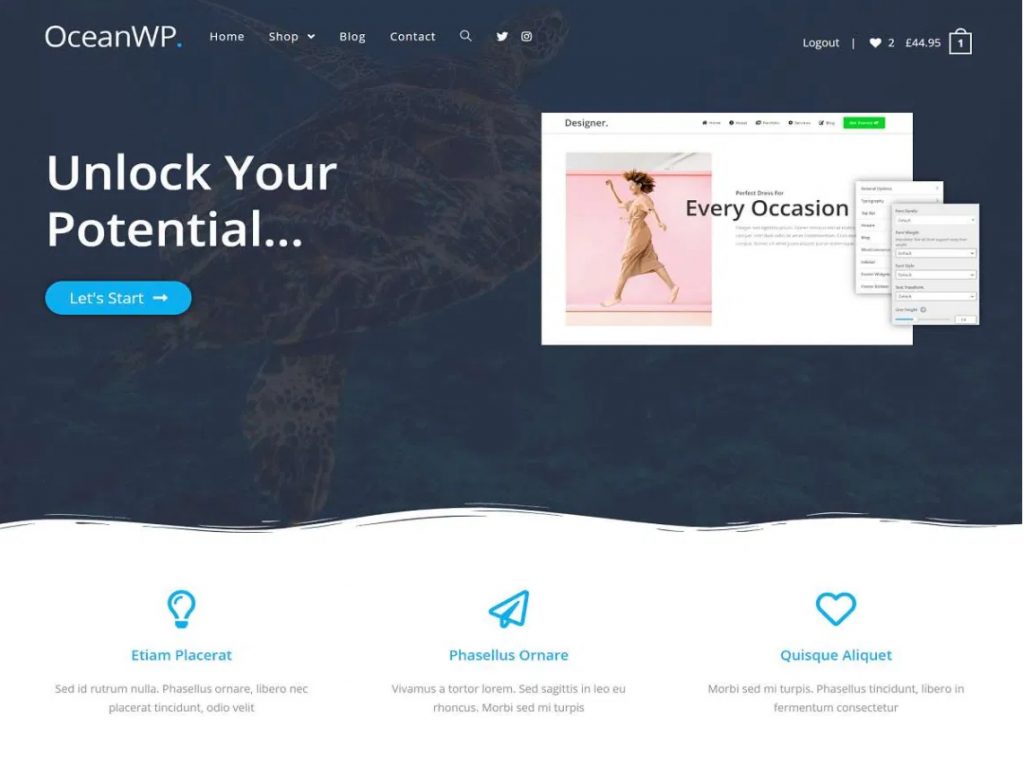 OceanWP Elementor Free Template