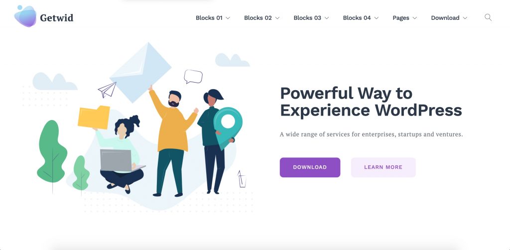Getwid Base WordPress multipurpose theme
