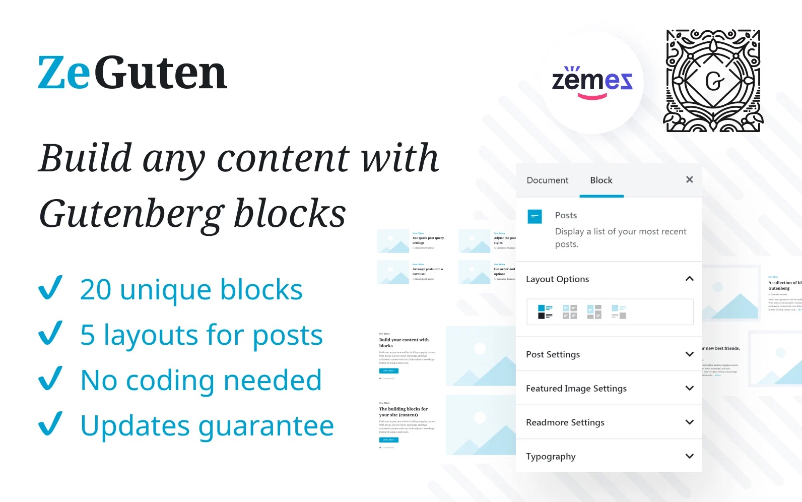 ZeGuten Gutenberg WordPress Blocks