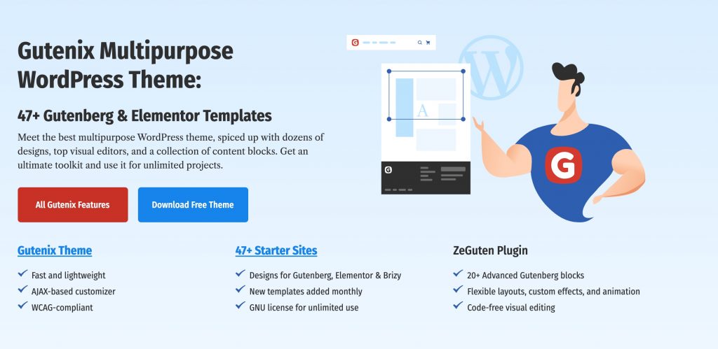 Gutenix multipurpose WordPress theme