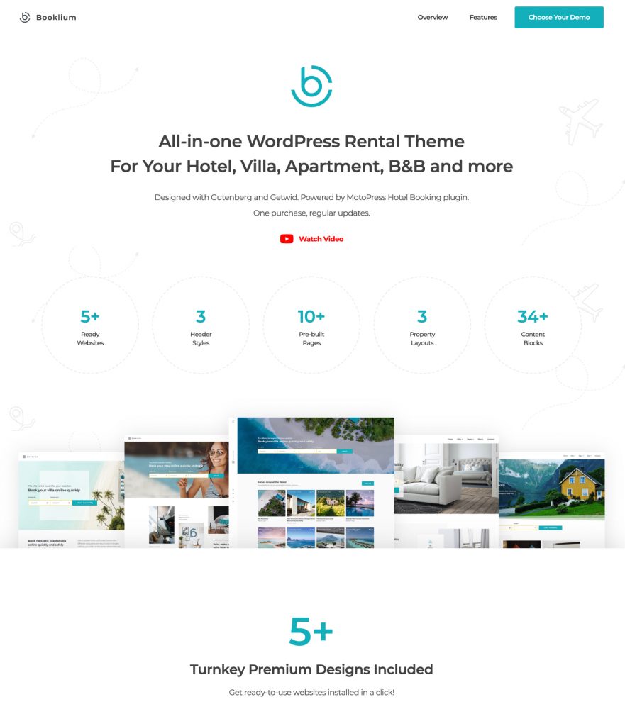 Booklium WordPress booking theme