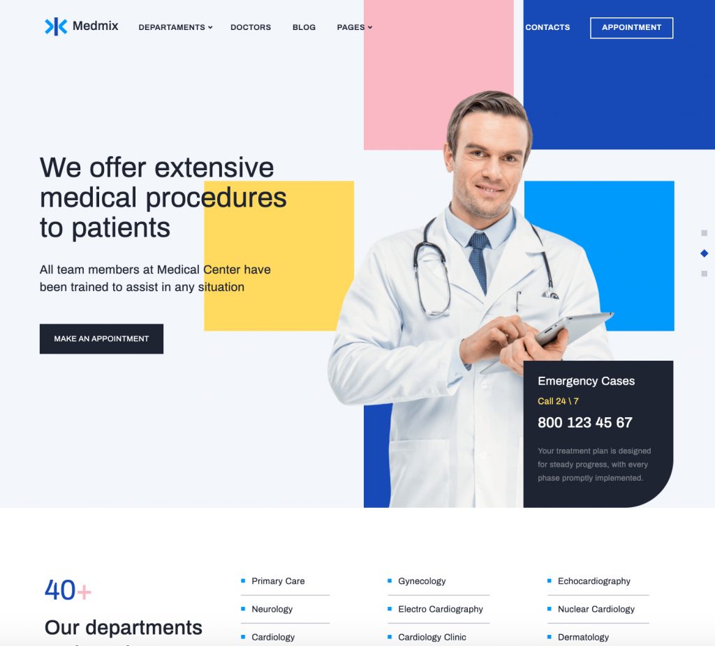 Medmix Elementor Medical WordPress Theme