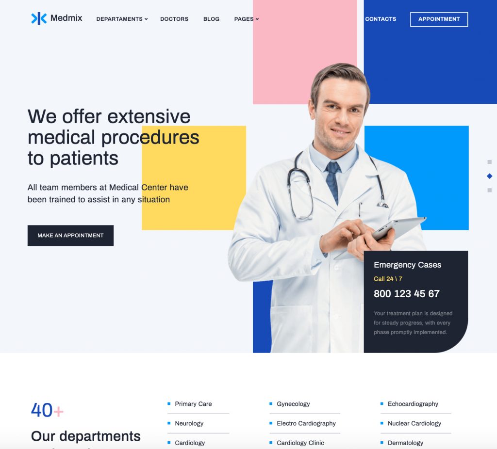 Medmix Medical WordPress Theme
