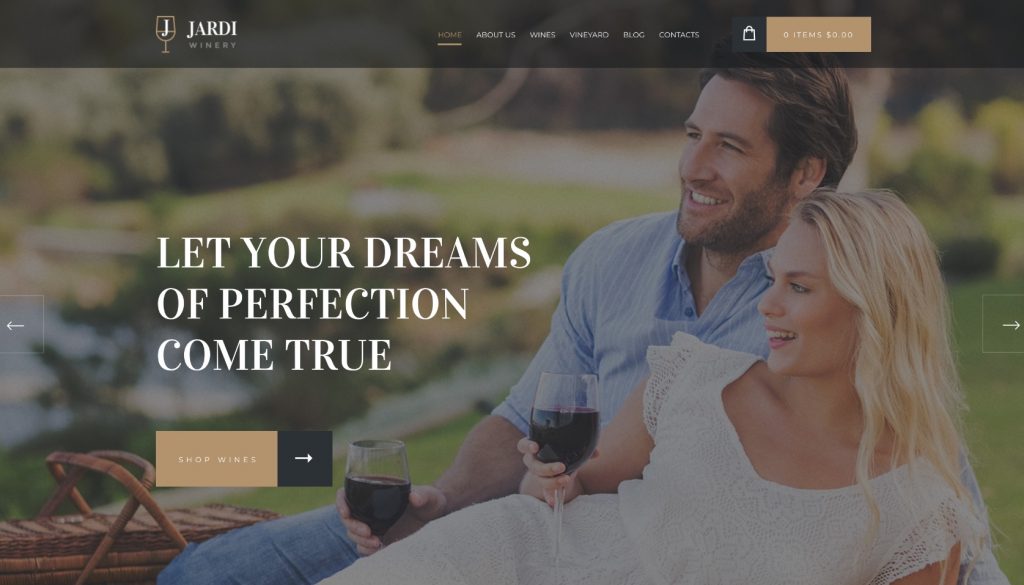 Winery & Wine Shop WordPress Theme