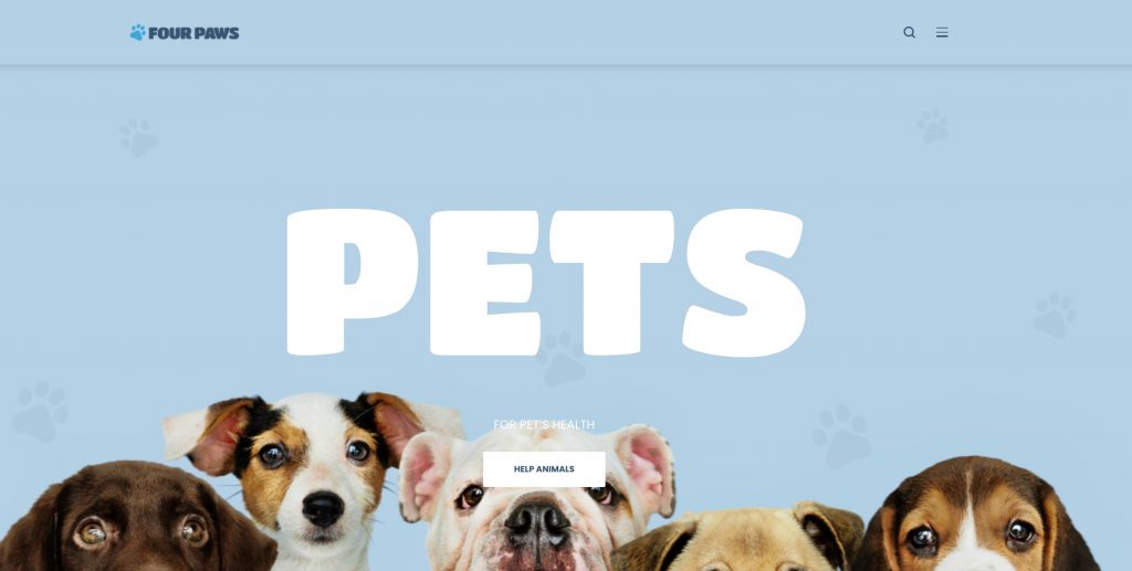 Pet Care WordPress Template