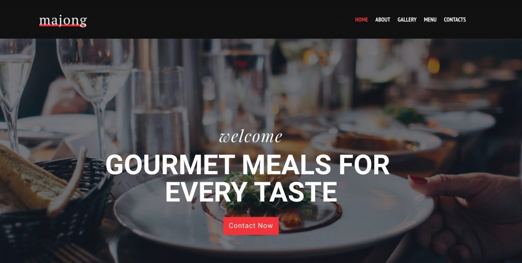 Restaurant WordPress Template