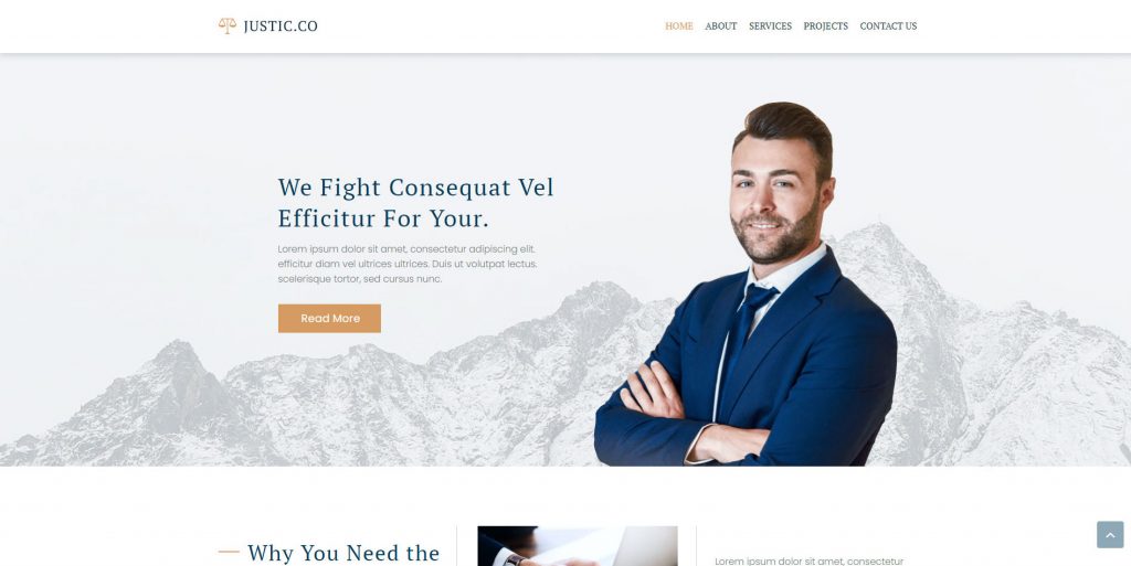 Gutenix lawyer WordPress theme