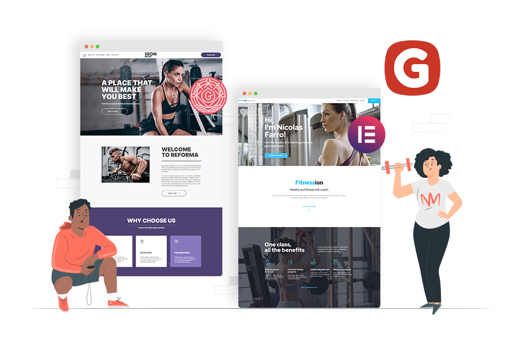 how to build a website for fitness instructor with gutenix
