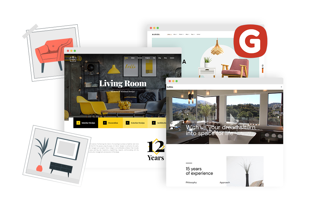 Best WordPress interior design themes