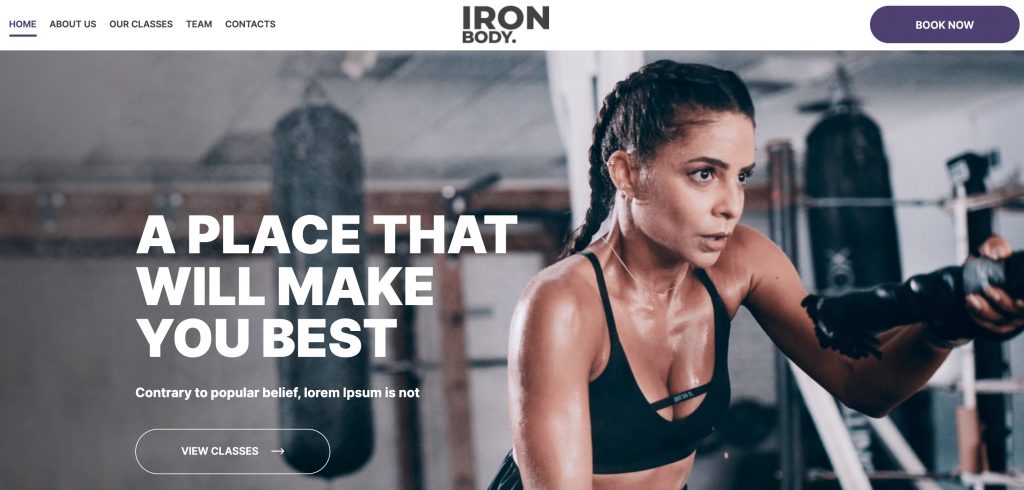 IronBody WordPress Business Website Template