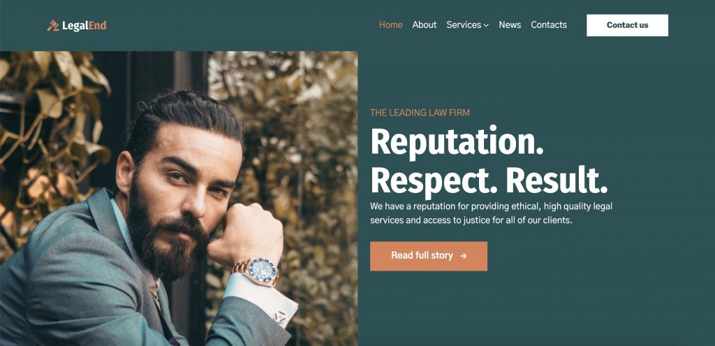 Lawyer WordPress Template