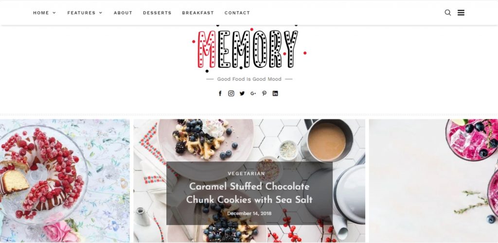 Memory WordPress theme