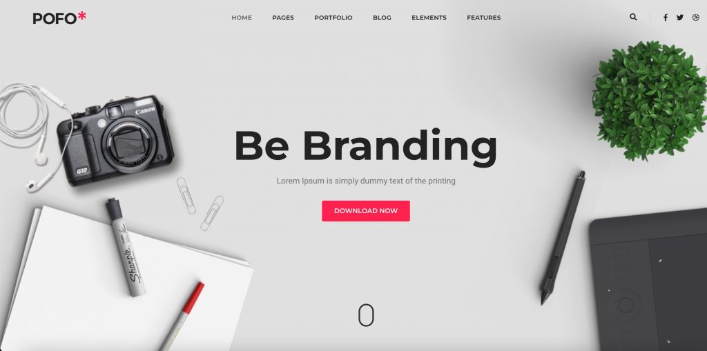 Pofo - Creative Portfolio and Blog WordPress Theme