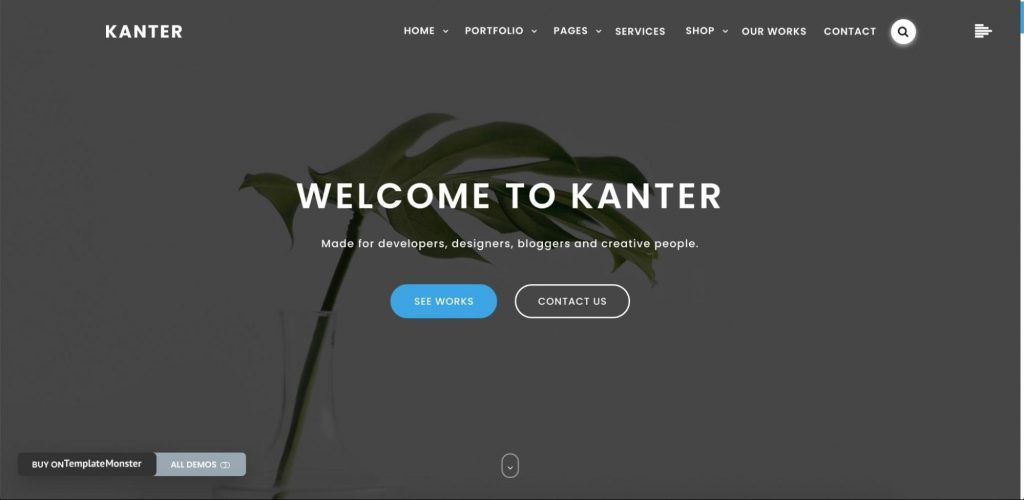 Kanter - WordPress Portfolio Theme