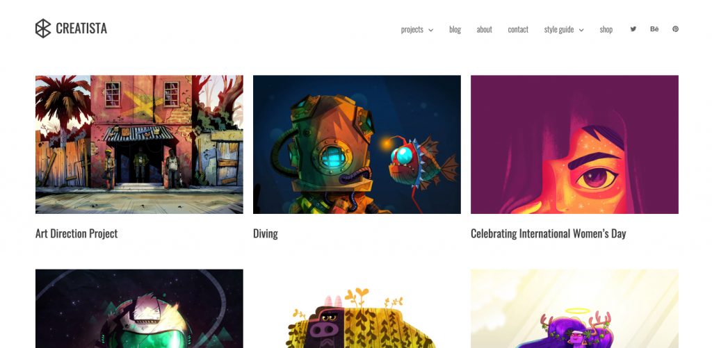 Creatista – Top WordPress Theme for Designers 