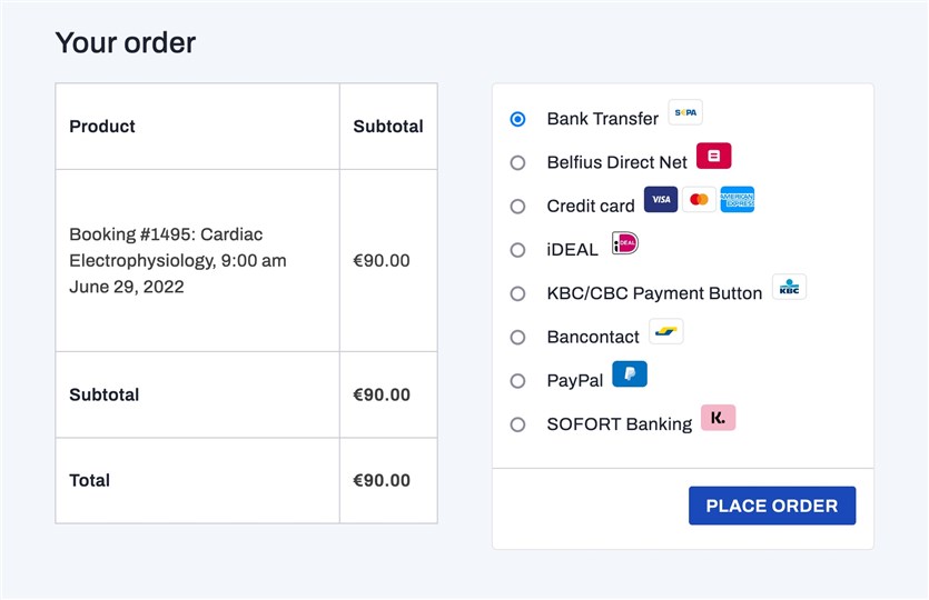 woocommerce payment options at checkout