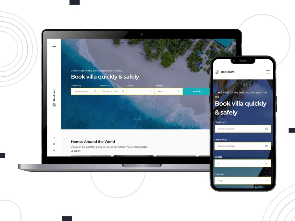 Screenshot of Booklium - bright, calm, WordPress multipurpose theme in slate gray, dark slate gray, and medium aqua marine color combination.