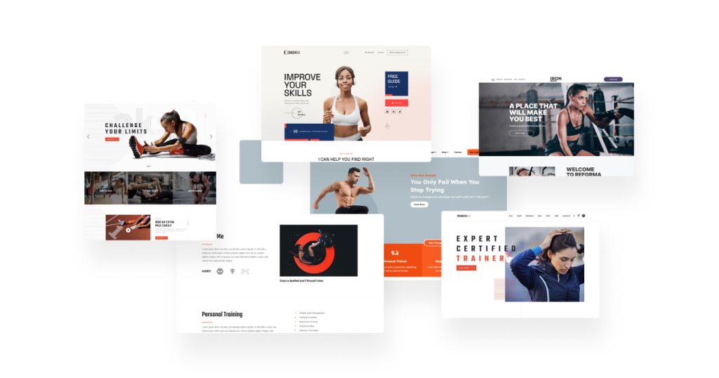 Featured image of popular fitness WordPress themes.