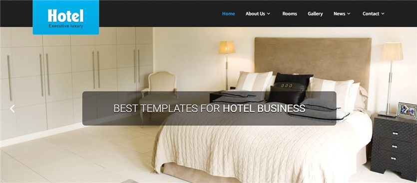 Screenshot of the SKT Hotel Lite theme demo.