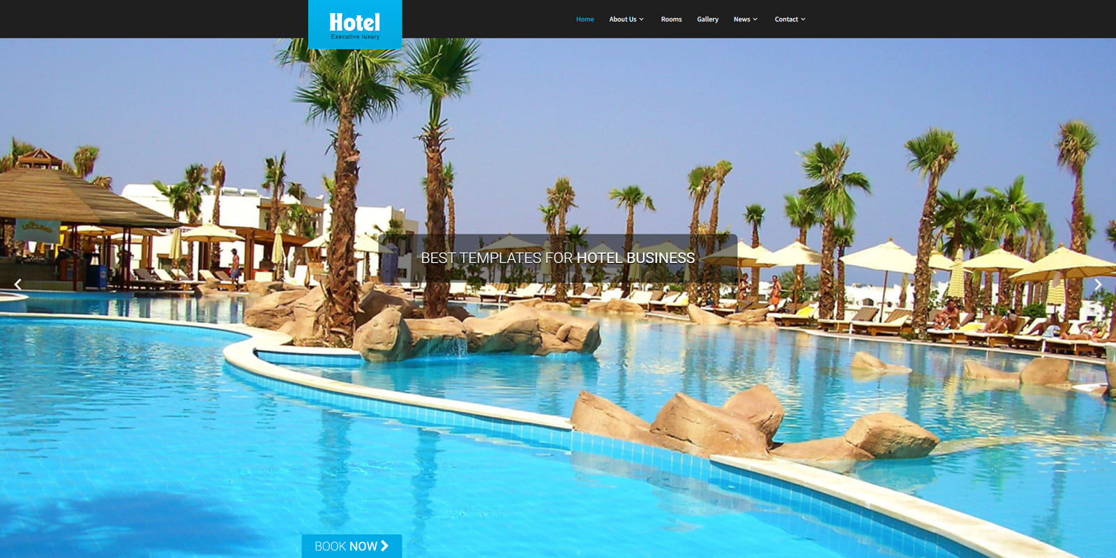 Graphic of SKT Hotel Lite, one of the best hotel WordPress themes with RTL support.