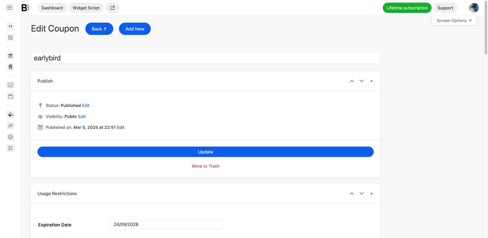Discounts in BNBForms.
